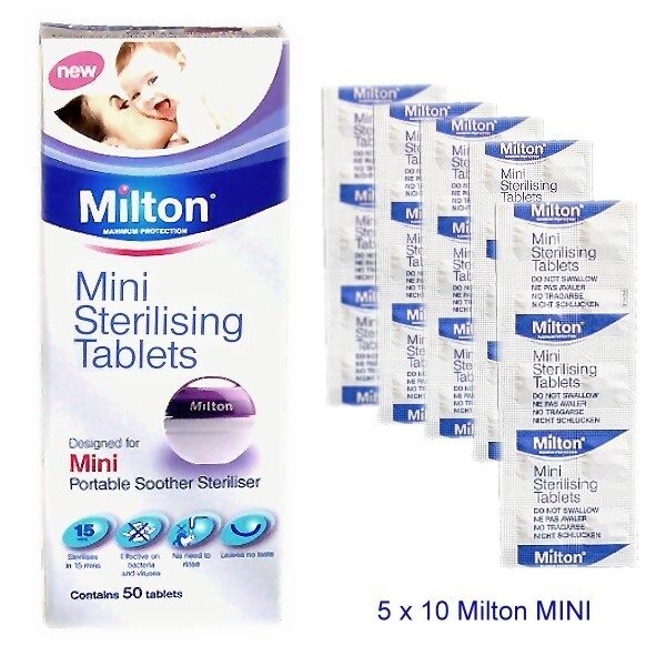 Milton mini tabletter, 50 stk. DKK 99,-